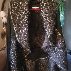 Unique print soft sweater